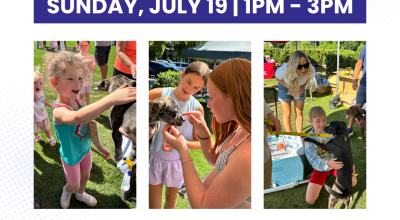 Dog adoptions at Crabapple Market July 19