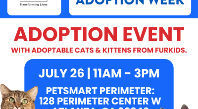 Petsmart Alpharetts NAW Adoption Event on July 26 Petsmart Alpharetts NAW Adoption Event on July 26