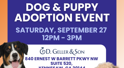 Dog and Puppy Adoption Event at D. Geller & Son Kennesaw