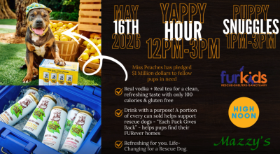 Yappy Hour & Puppy Snuggles at Mazzy's Sports Tavern in Milton